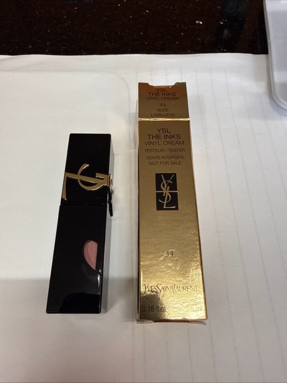 Yves Saint Laurent Lipstick The Inks Vinyl Cream — Nude Pink